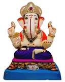 Eco Friendly Ganesh Padmasana  Murti  - Shadu Mati Ganesha 12"
