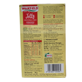 Weikfield Jelly Powder Orange  Flavour 90gm (BBD : October 2025)