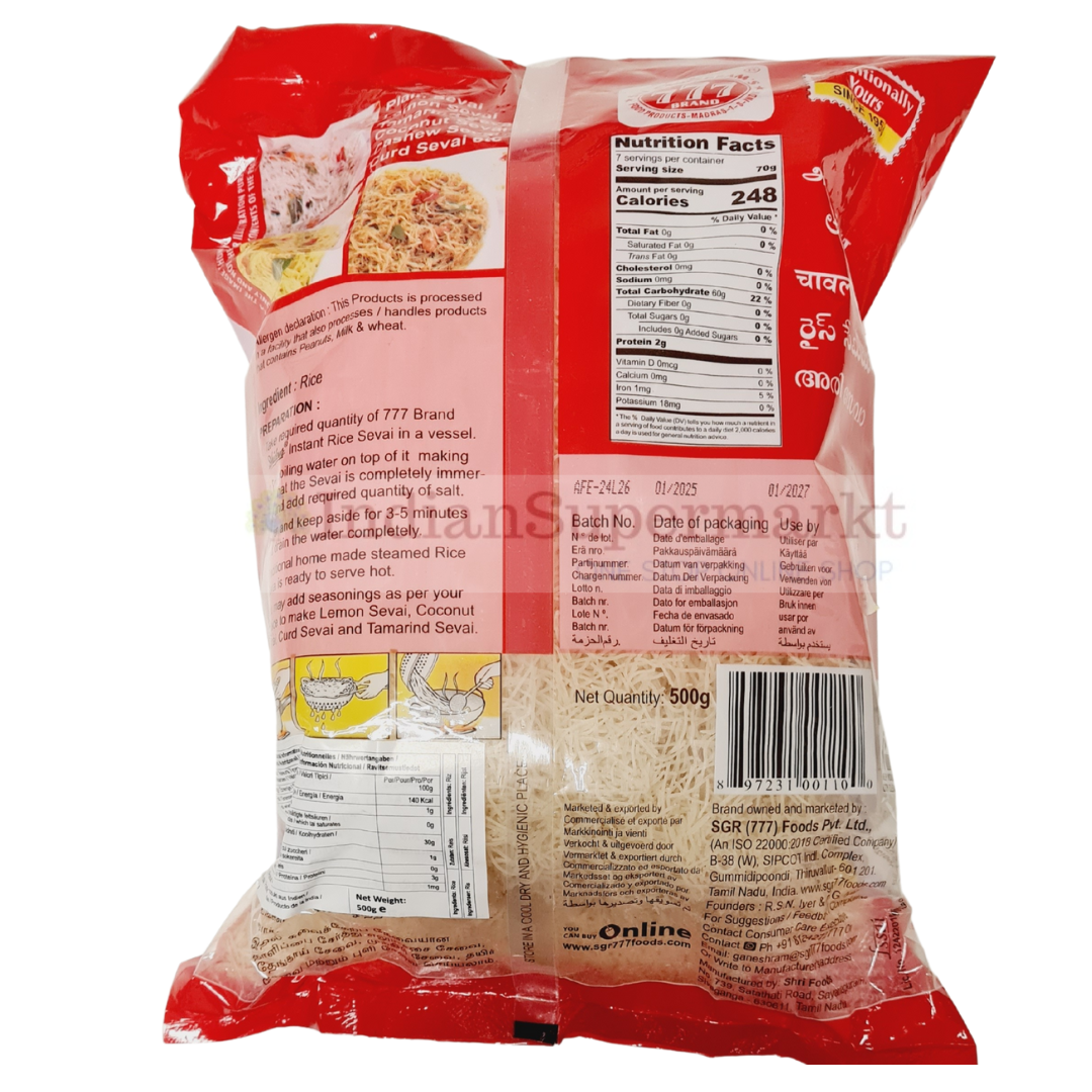 777 Brand Rice Vermicelli 500gm