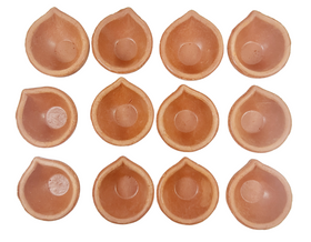 Clay Diya - Mitti Diya - Plain - Pack of 12
