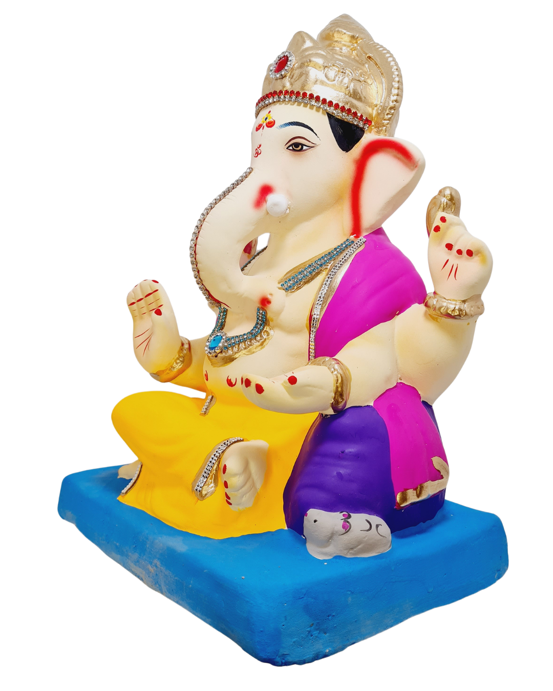 Eco Friendly Swami Samartha Ganesha or Shadu Mati Ganpati 13"