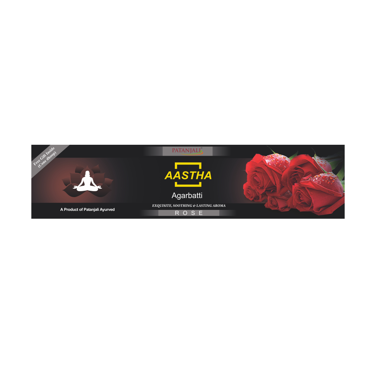 Aastha Agarbatti Rose - 18 Stick