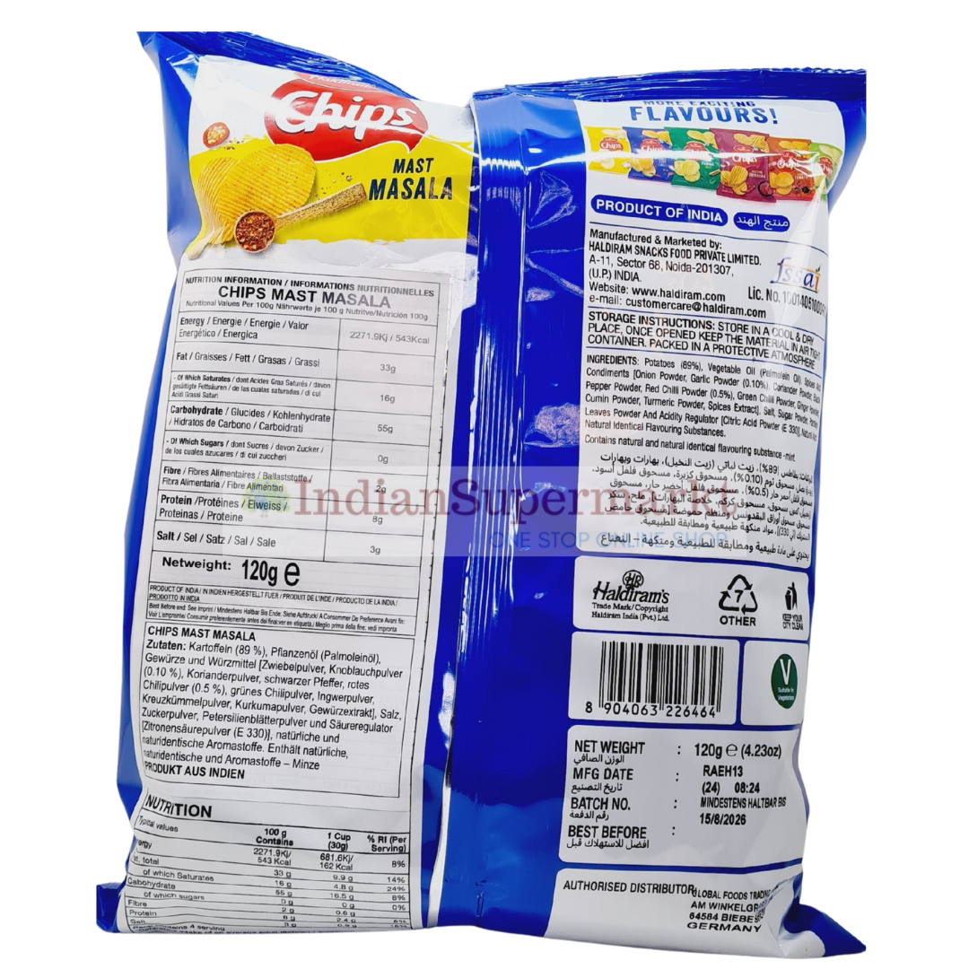 Haldiram Chips Mast Masala 120gm - IndianSupermarkt