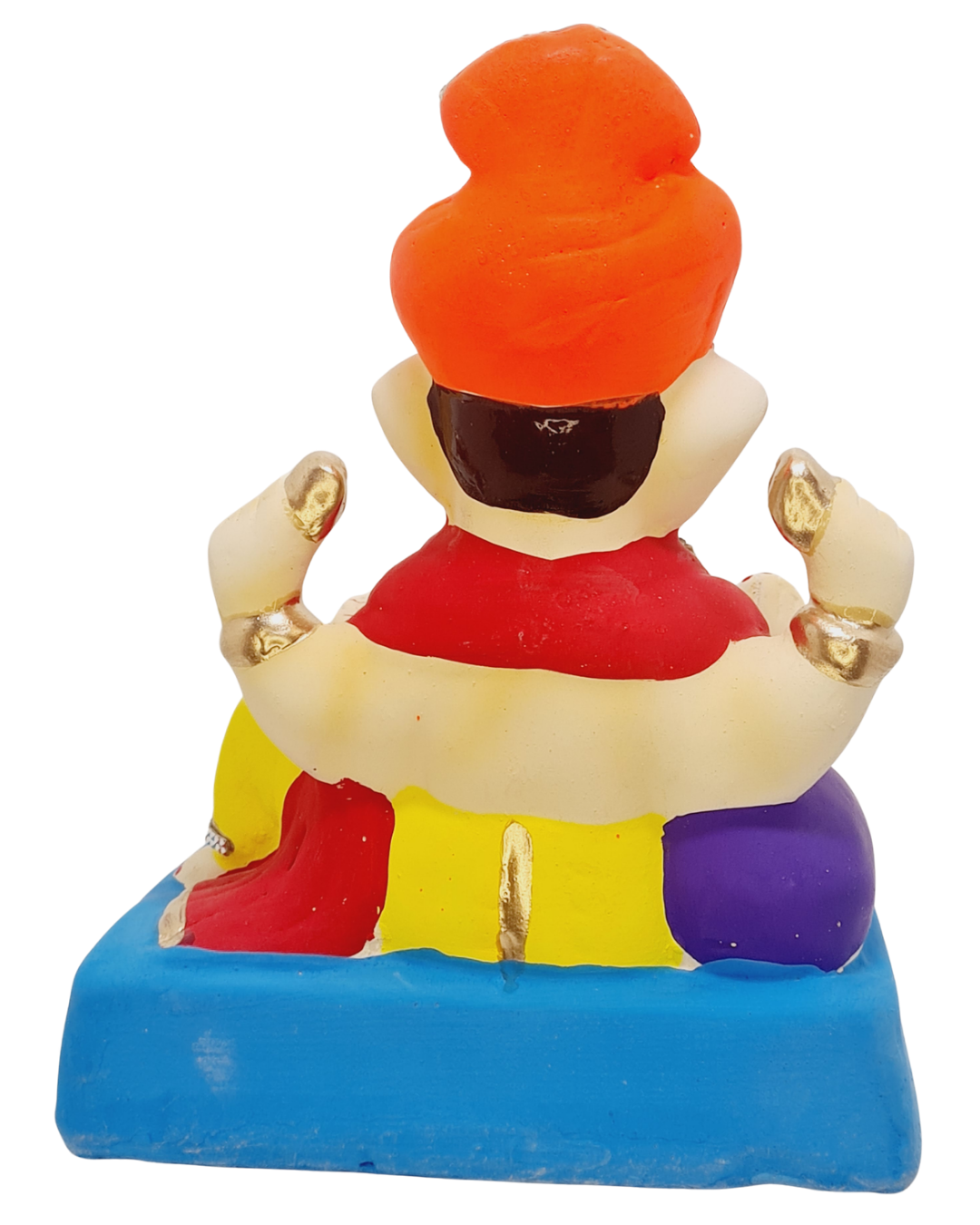 Eco Friendly Ganesha Phetawala Ganpati or Shadu Mitti Ganesha 9"