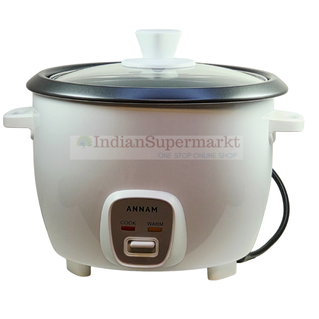 Annam Electric Rice Cooker With Steamer 1ltr