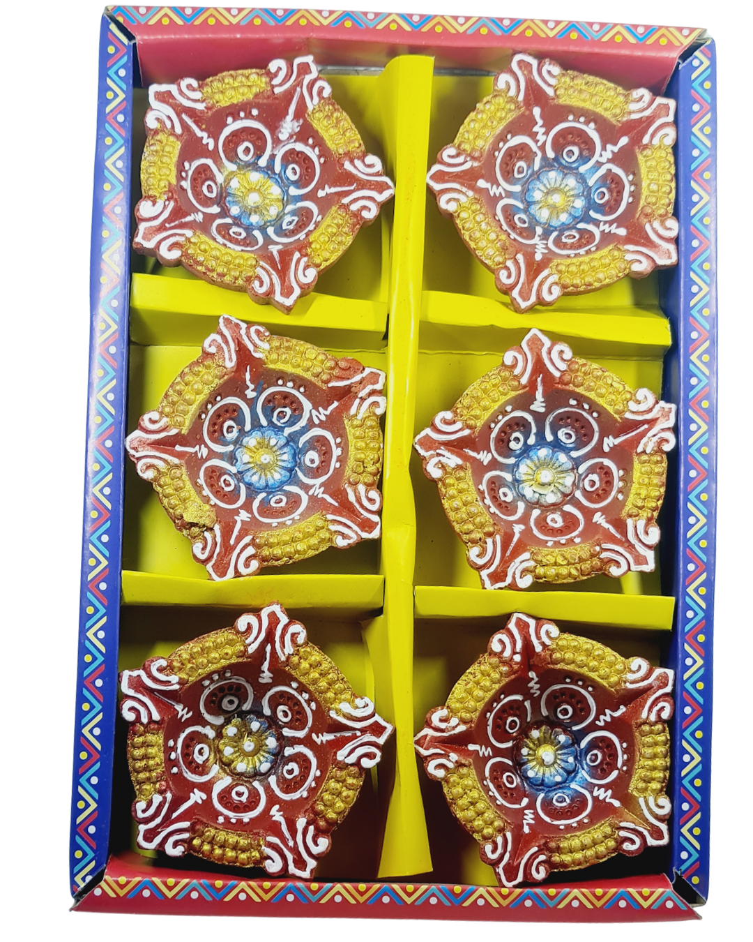 Clay Diya or  Mitti Diya  - Set of 6