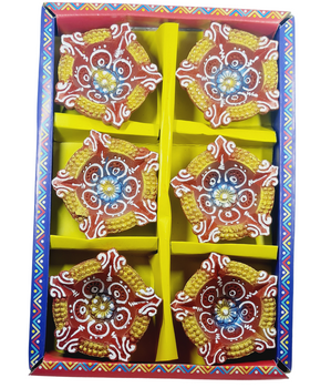 Clay Diya or  Mitti Diya  - Set of 6