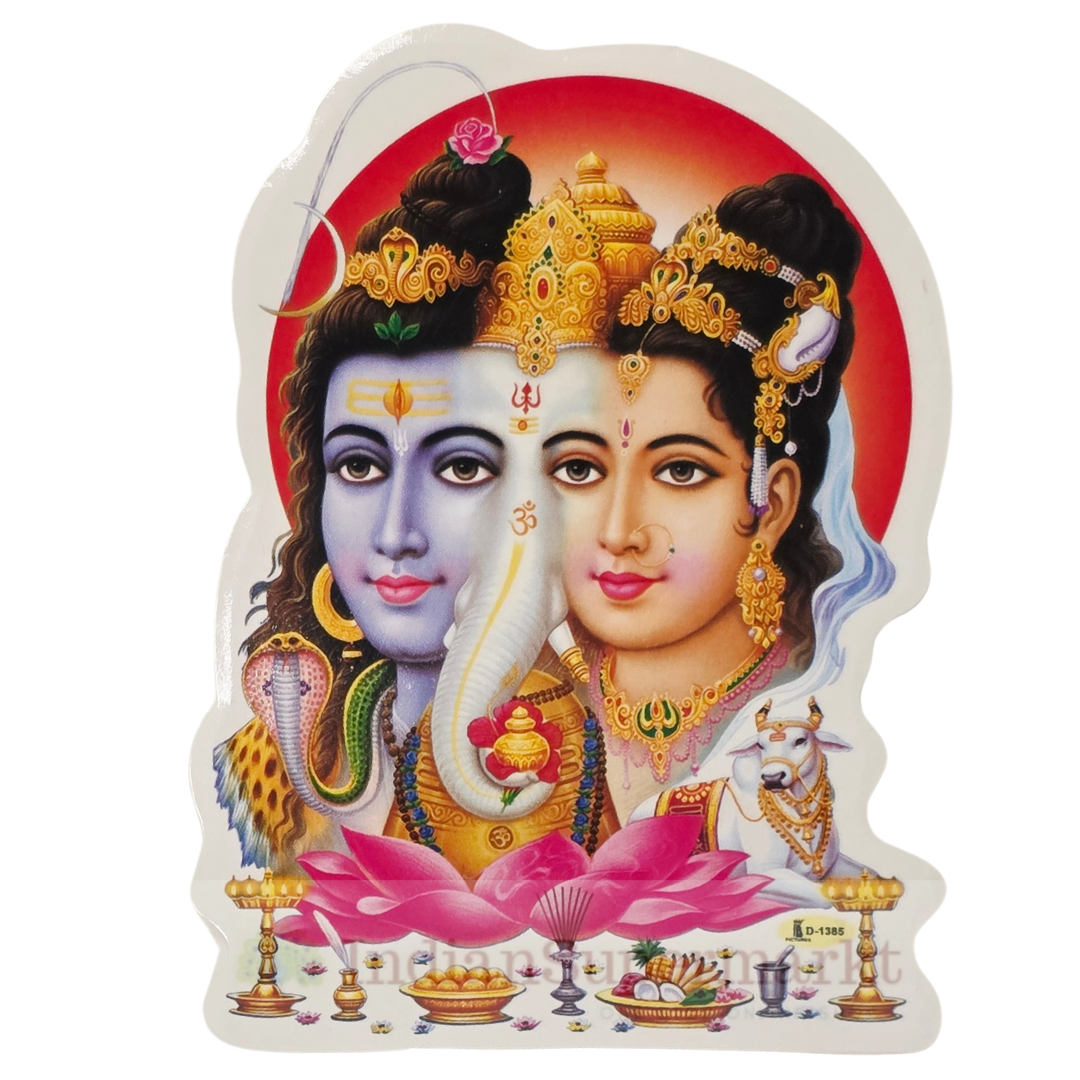 God Stickers Shiv Parivar