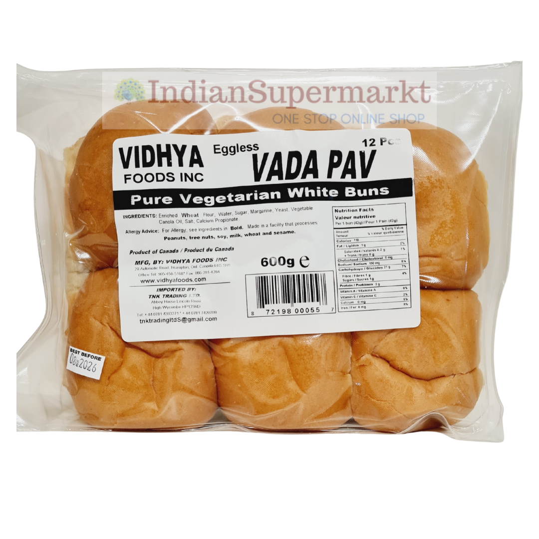 Vidhya Vada Pav - Buns  12pcs Eggless - IndianSupermarkt