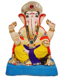 Eco Friendly Shree Rajmudra Siddhivinayak Ganpati Bappa Murti or Shadu Mati Ganesha 9"