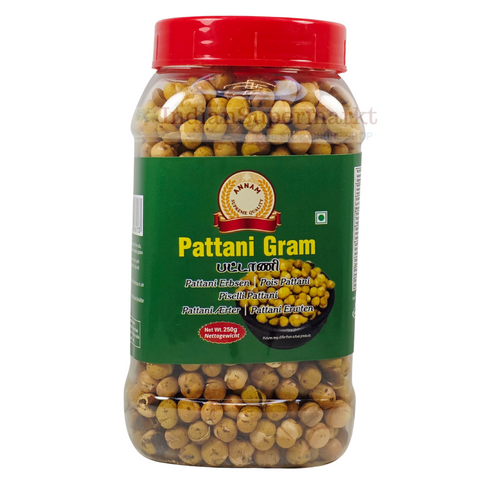 Annam Pattani Gram - Roasted peas with Skin (Jar )250gm