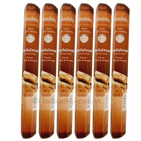 Flute/Hem Sandalwood Agarbati  - Pack of 6 X 15gm