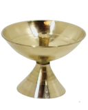 Brass Akhand Plain Diya Jyot with Stand