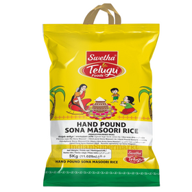 Telugu HAND POUND Sona Masoori Rice 4,54kg