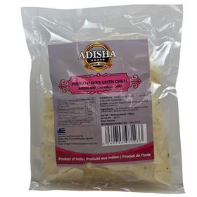 Adisha Potato Mirgund  - Flakes Green chilli Pappad - 100gm