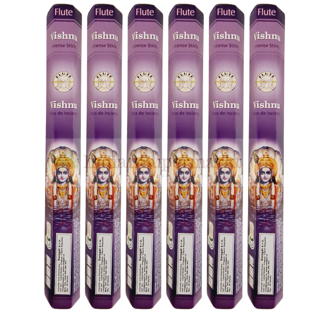 Flute Vishnu Agarbati - Pack of 6 X 15gm