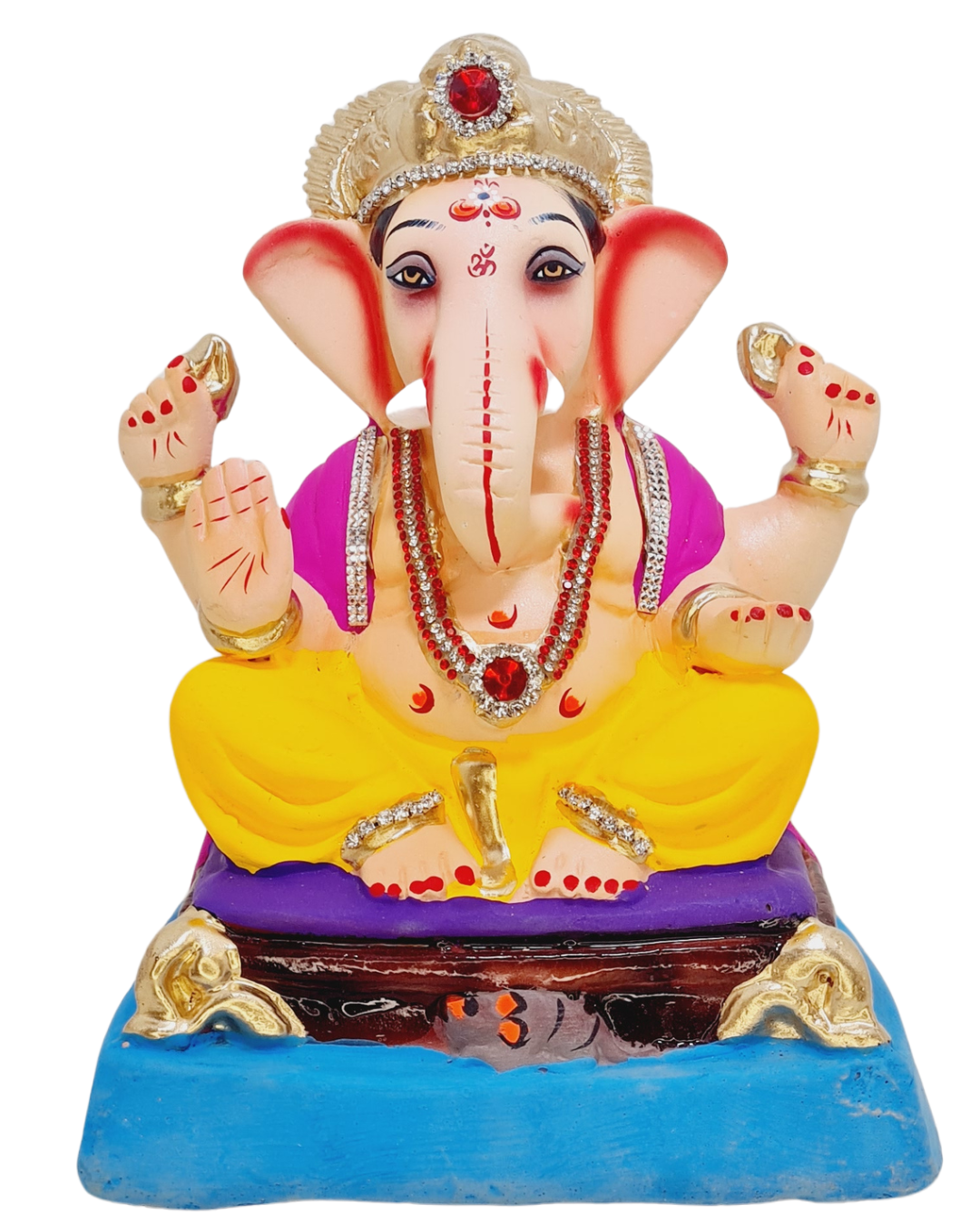 Eco Friendly Shree Siddhivinayak Ganpati or Shadu Mati Ganesha 9"