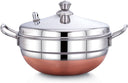 Diamond Medium Multi Kadai with Whistle & Idli Stand  - Induction Base