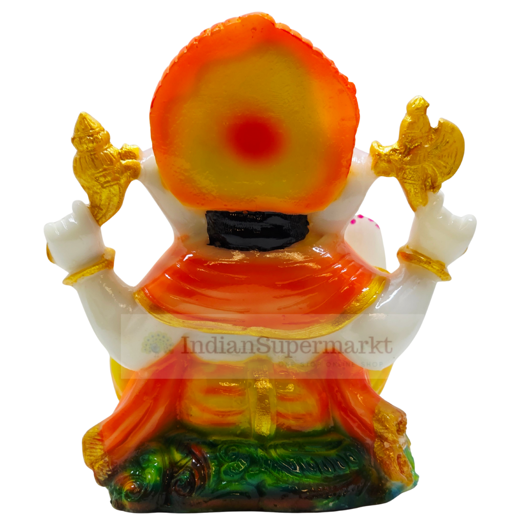 God Statue Poly Marble Lord Ganesha 6inc