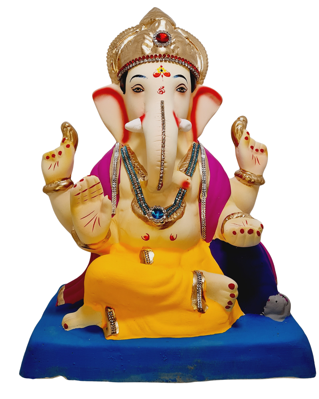 Eco Friendly Swami Samartha Ganesha or Shadu Mati Ganpati 13"