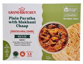 Grand Kitchen Soya Chaap Makhani  with Plain Paratha - Heat & Eat - 300gm