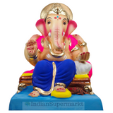 Eco Friendly Ganesha Choranga Double Load or Shadu Mati Ganesha 8"