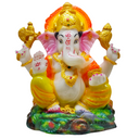 God Statue Poly Marble Lord Ganesha 6inc
