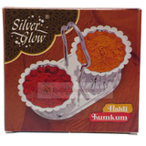 Silver Glow Haldi Kumkum Set