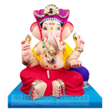 Eco Friendly Ganesha Chaturbhuj Baithakacha Ganpati  or Shadu Mati Ganesha 11
