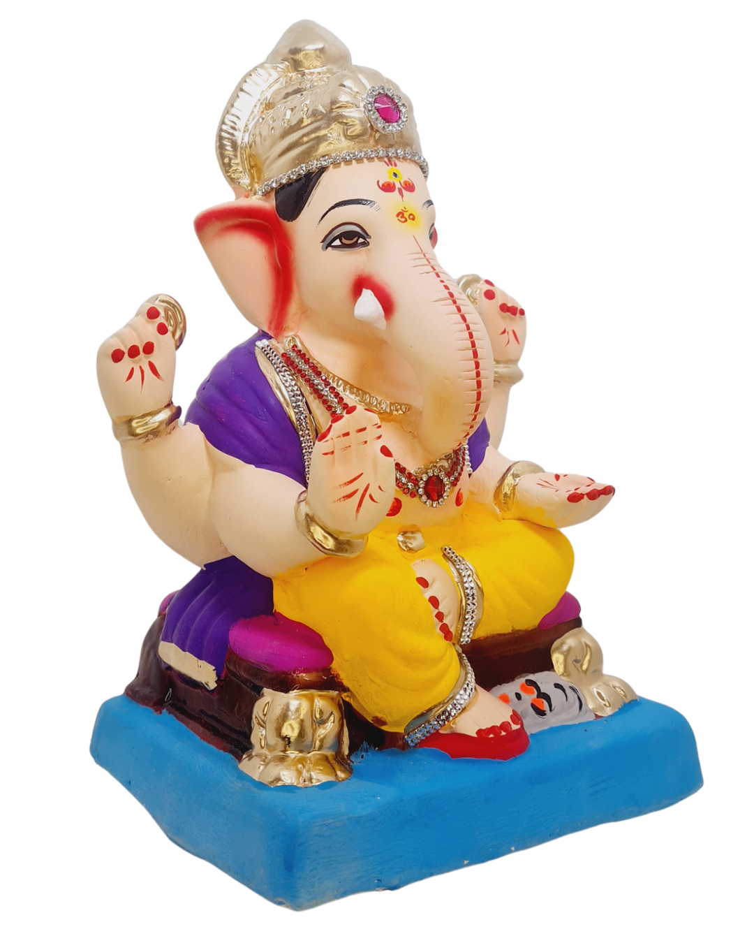 Eco Friendly Ganesha Choranga Double Load  or Shadu Mati Ganesha 10"