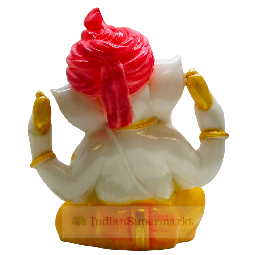 God Statue Poly Marble Lord Ganesha 6inc