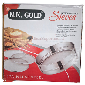 Stainless Steel Atta Sieves - Atta Channi - 4 in 1