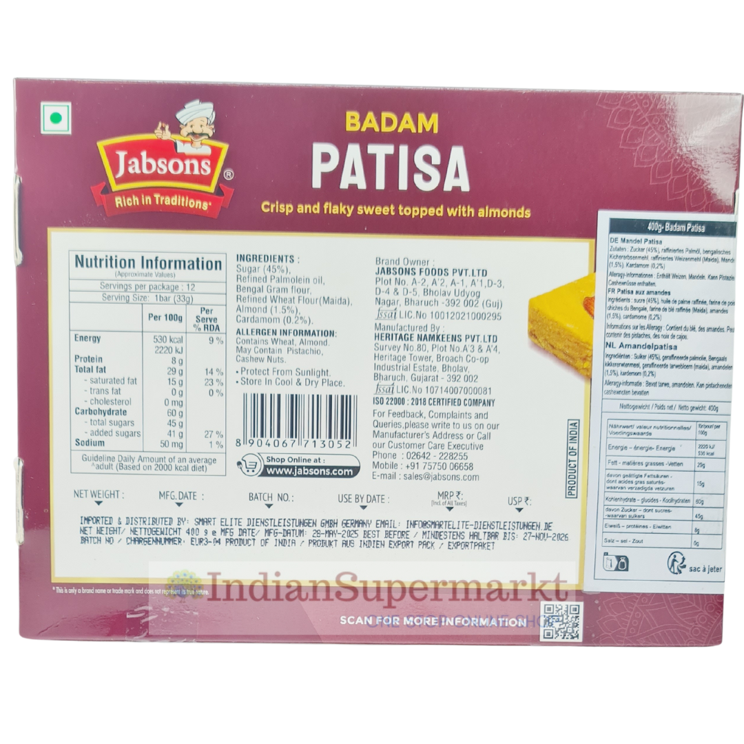 Jabsons Badam Patisa 400gm