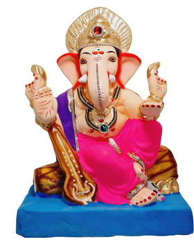 Eco Friendly Shree Veena Ganesh Murti or Shadu Mati Ganesha  in germany- indiansupermarkt
