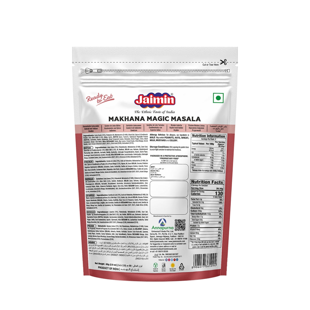 Jaimin Roasted Makhana Masala Masti 80gm