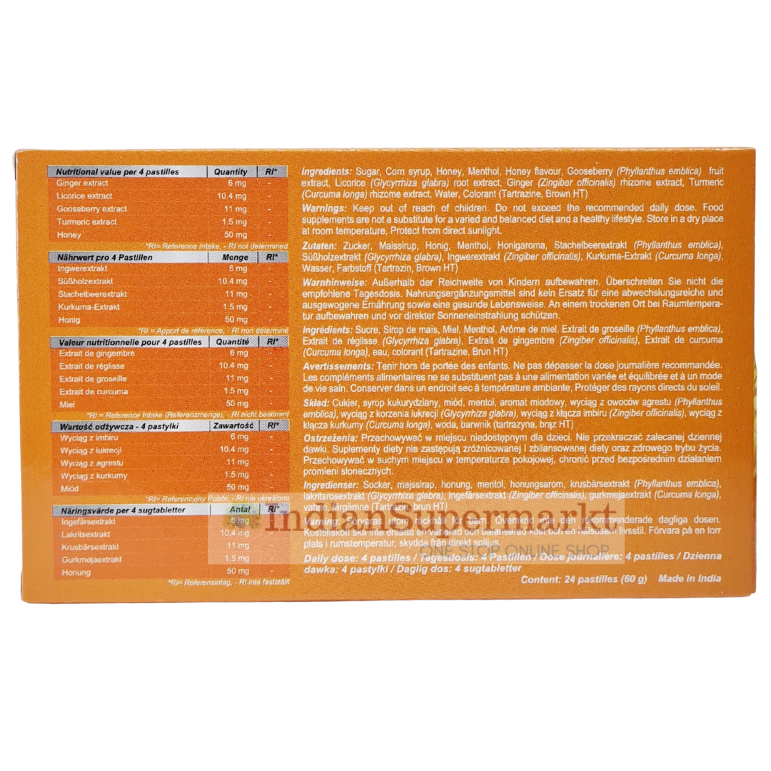 Dabur Herbal Honitus Lozenges - Honey - 24Lozenges