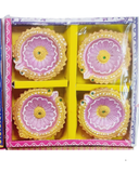 Random Design Clay Mitti Diya - Set of 4