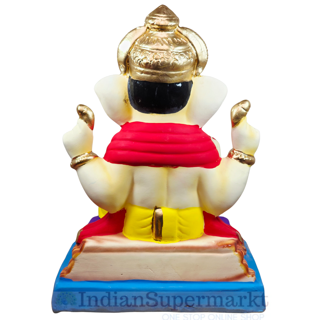 Eco Friendly Ganesha Choranga Double Load  or Shadu Mati Ganesha 13"