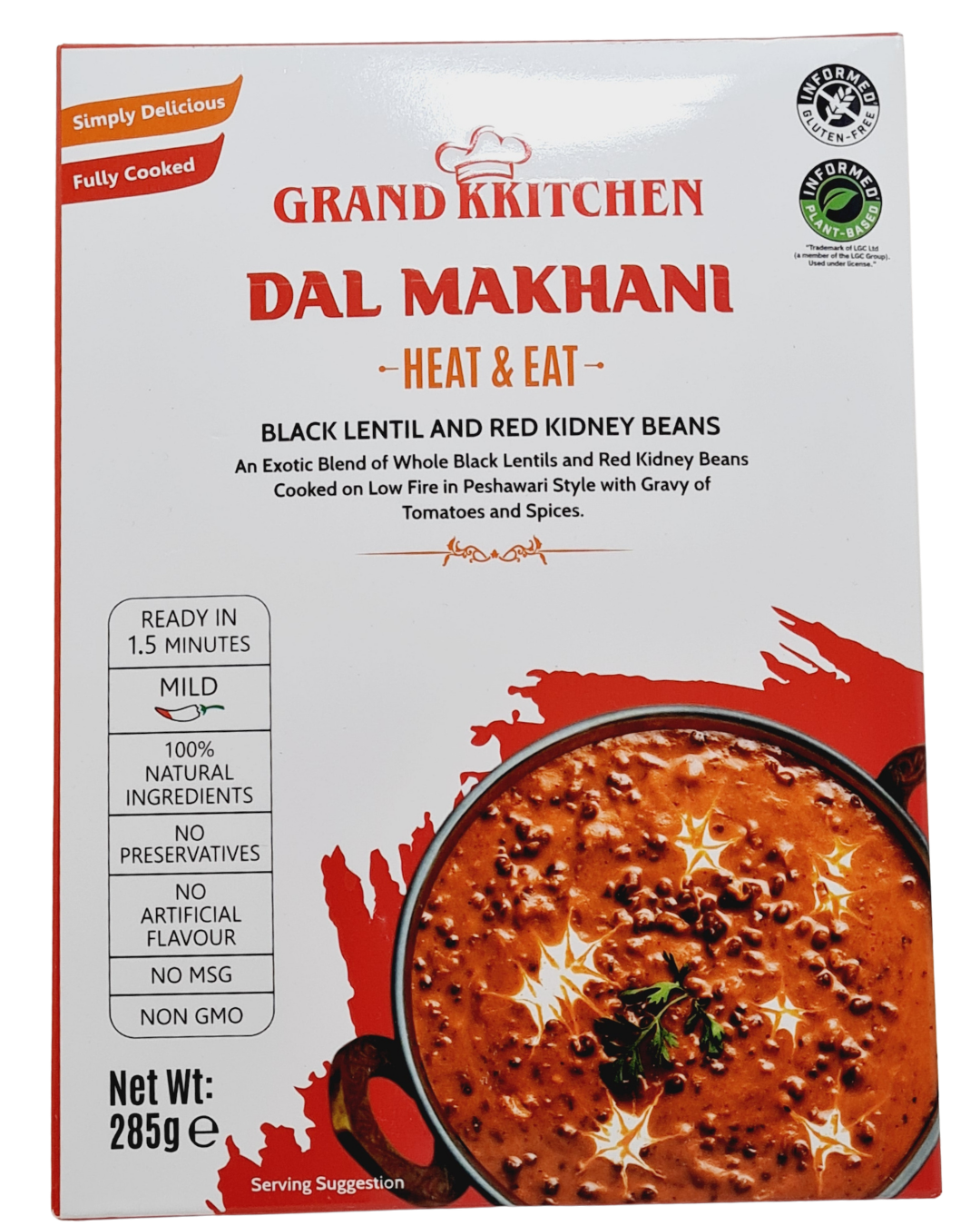 Grand Kitchen Dal Makhani - Heat & Eat - 285gm