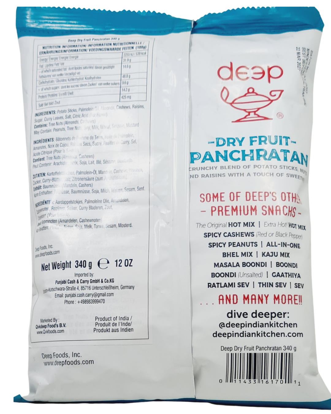 Deep Dry Fruit Panchratan 340gm