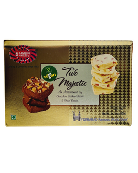 Karachi Bakery Two Majestic  Cashew Chocolate  & Fruit Biscuit 400gm