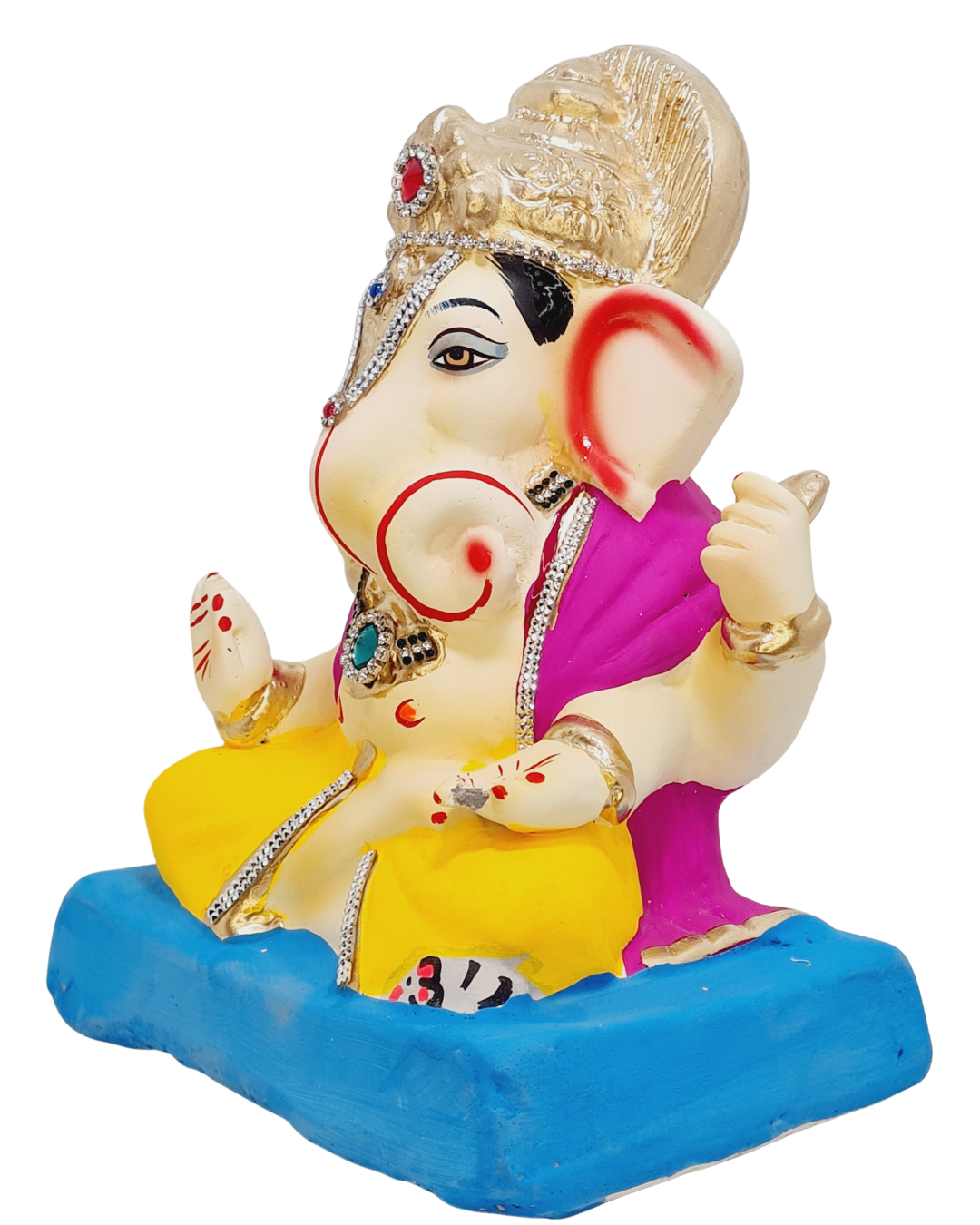 Eco Friendly Ganesha Dagdusheth Style Ganesha 9"