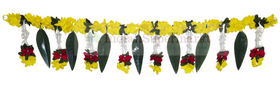 Toran Artificial Yellow Flower and Mango Leaves