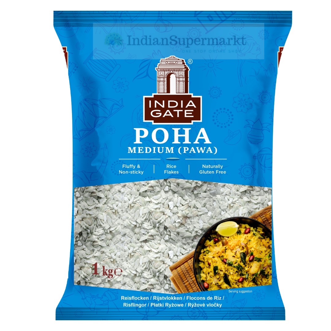 India gate Poha Medium 1Kg - IndianSupermarkt