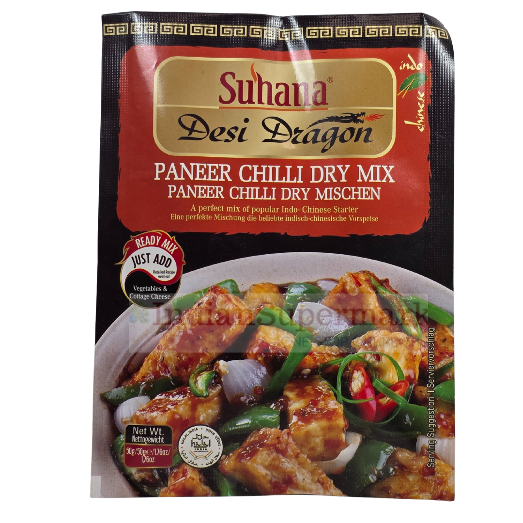 Suhana Paneer Chilli Dry Mix  (Read2Cook) Mix 50gm - IndianSupermarkt