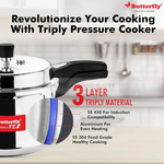 Butterfly Tez Triply Pressure Cooker 5 Ltr with Warranty