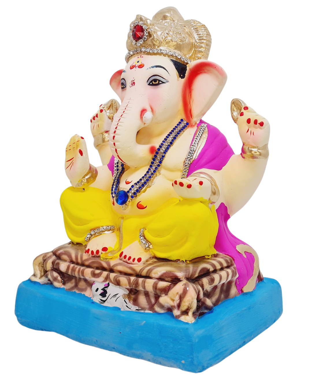 Eco Friendly Shree Siddhivinayak Ganpati or Shadu Mati Ganesha 9"