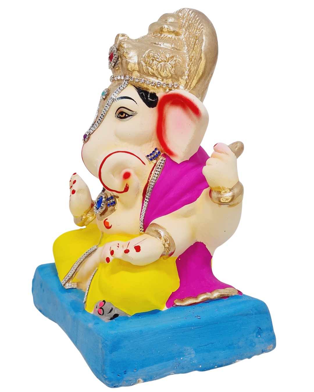 Eco Friendly Ganesha Dagdusheth Style Ganesha 9"