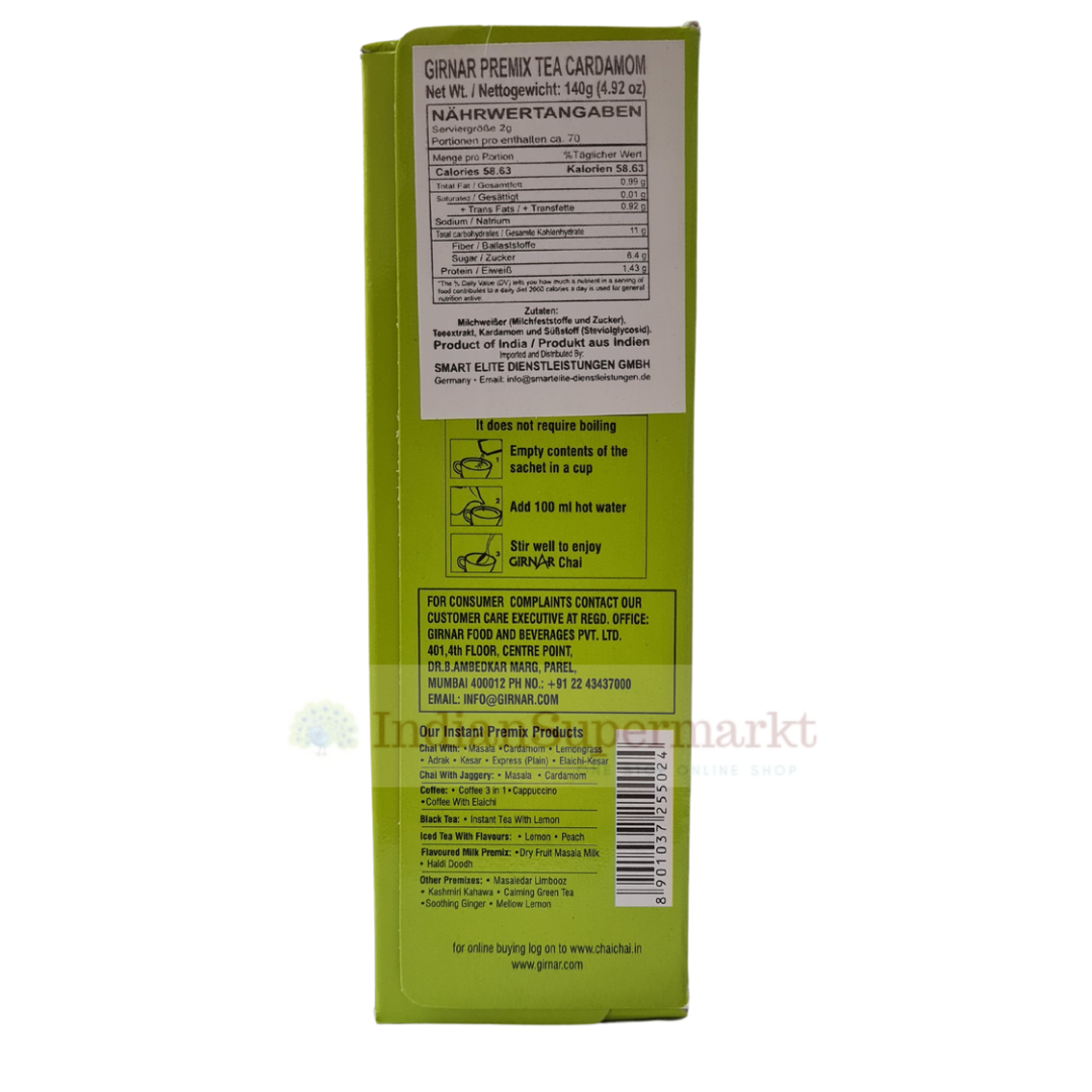 Girnar Instant Cardamom Chai (Premix) 10secs (BBD : March 2026 )