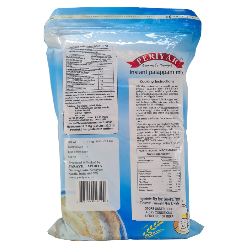 Periyar Instant Palappam Mix 1Kg